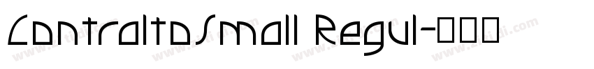 ContraltoSmall Regul字体转换